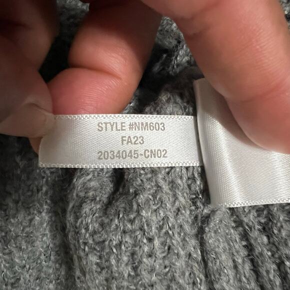 Madewell Women's Gray Ribbed Crewneck Sweater Size Large - Picture 10 of 11